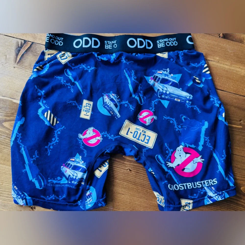 Odd Brand Ghostbusters Blue Graphic Boxer Briefs sz medium - Picture 2 of 3